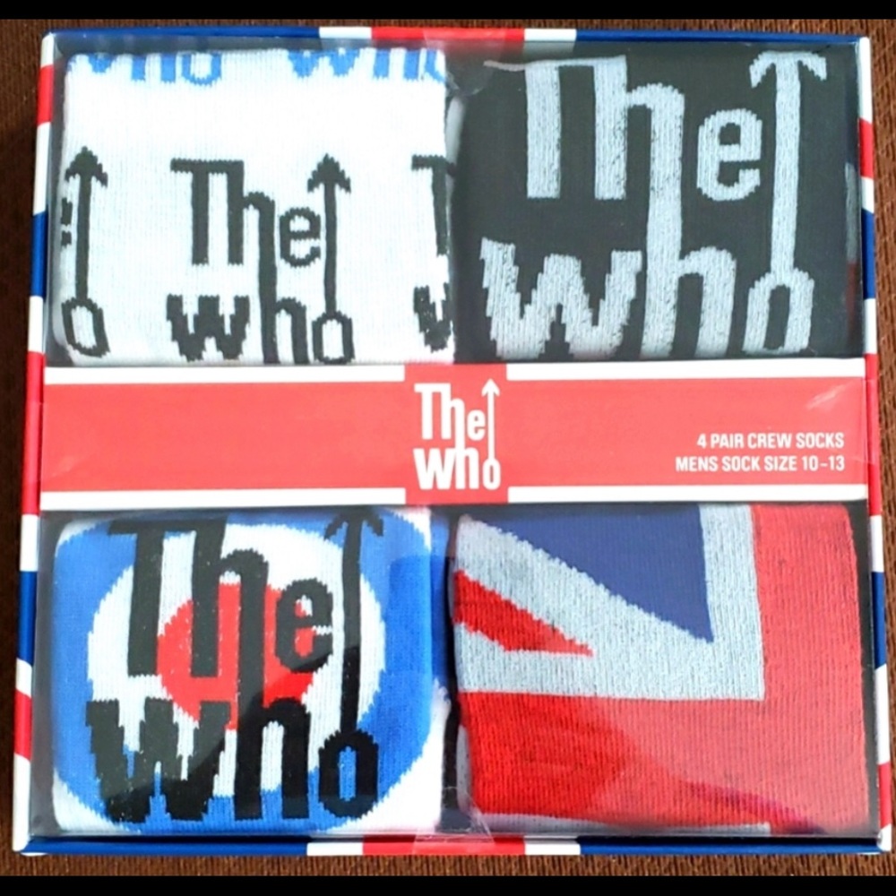 The Who (rock band) Socks NEW bundle of 4 🎼🎯